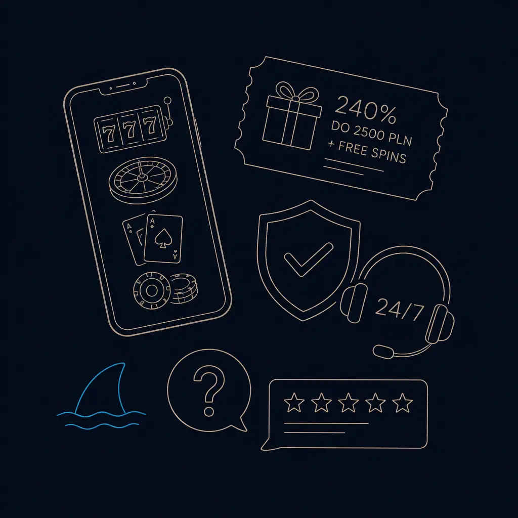 Winshark Zakłady — Postaw i Wygrywaj Online visual guide for Winshark Casino
